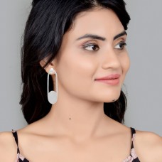Silver designer dainty earring